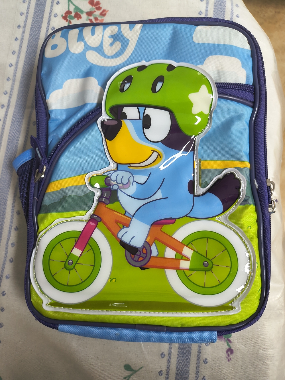 LUNCH BOX Kids Backpack with Green Helmet Character